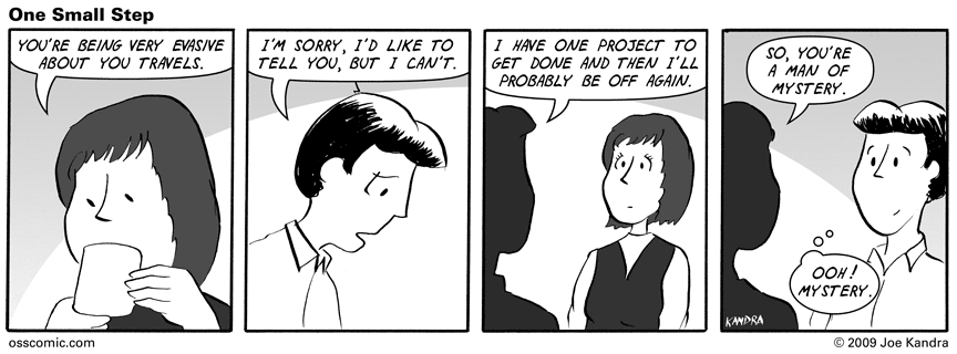 Mystery, that’s good.